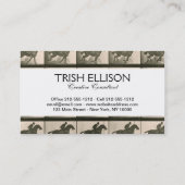 Paardenbeweging fotografie visitekaartje (Achterkant)