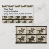 Paardenbeweging fotografie visitekaartje (Voorkant / Achterkant)