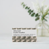 Paardenbeweging fotografie visitekaartje (Staand voorkant)