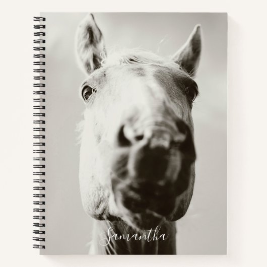 Paardenblad Dressage Equestrian Photo Notitieboek (Voorkant)