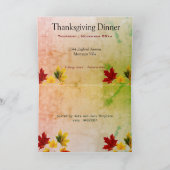  paardenbladeren - uitnodiging tot Thanksgiving (Binnen)