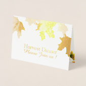  paardenbladeren - uitnodiging tot Thanksgiving (Voorkant)