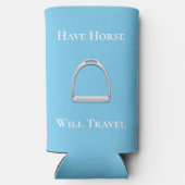 Paardenblauw Seltzer Blikjeskoeler (Achterkant)