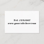 paardenblauw visitekaartje (Achterkant)