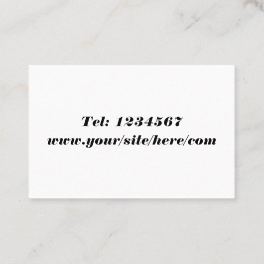 paardenblauw visitekaartje (Achterkant)