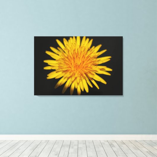 Paardenbloem 36x24 (90x60cm) waccna canvas afdruk (Insitu (Houten vloer))