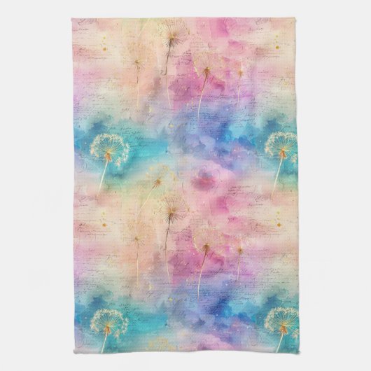 Paardenbloem Abstract Patroon (7) Theedoek (Verticaal)