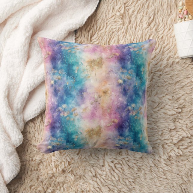 Paardenbloem abstract vintage patroon (2) kussen (Deken)