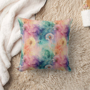 Paardenbloem abstract vintage patroon (5) kussen