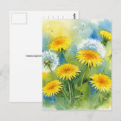 Paardenbloem Ansichtkaart Briefkaart (Voorkant / Achterkant)