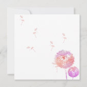 paardenbloem begrafenis dank u kaart (Achterkant)