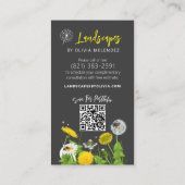 Paardenbloem & Bijen Milieuvriendelijke Lawn Care  Visitekaartje (Achterkant)