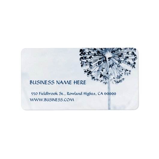 Paardenbloem blauw etiket (Voorkant)