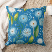 paardenbloem blauw patroon kussen (Deken)