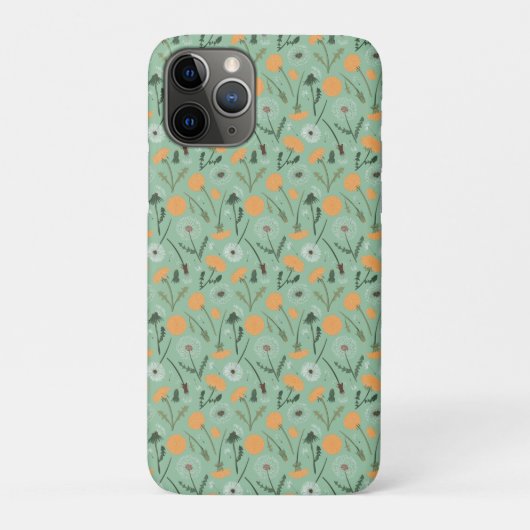 Paardenbloem bloeit Sinaasappel bloemmotief Case-Mate iPhone Case (Achterkant)
