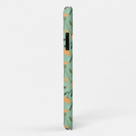 Paardenbloem bloeit Sinaasappel bloemmotief Case-Mate iPhone Case (Achterkant/rechts)