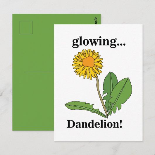 Paardenbloem Bloem Bloemstuk  Briefkaart (Voorkant / Achterkant)