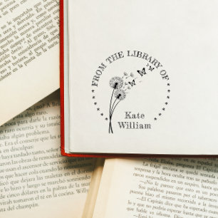 Paardenbloem bloem Boek Uit de bibliotheek van st Zelfinktende Stempel