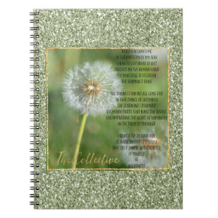 Paardenbloem Bloem Collectief Gedicht (geschreven  Notitieboek
