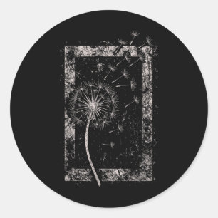 Paardenbloem Bloem Grunge Alt Alternatief Goth Got Ronde Sticker