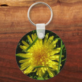 paardenbloem bloem sleutelhanger (Voorkant)