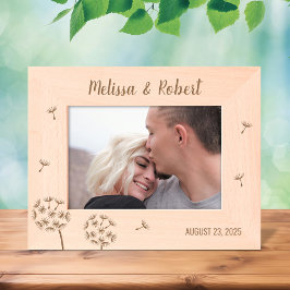 Paardenbloem Bloemen Paar Jubileum 7x5 Gegraveerde Lijstjes