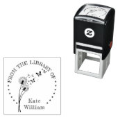 Paardenbloem bloemenboek uit de bibliotheek van po  zelfinktende stempel (In situ)