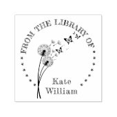 Paardenbloem bloemenboek uit de bibliotheek van po  zelfinktende stempel (Design)