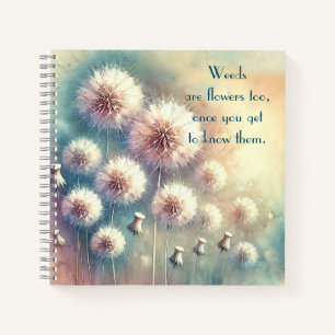 Paardenbloem Blowball & Quote Notitieboek