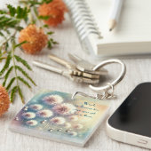 Paardenbloem Blowball & Quote Sleutelhanger (Voorkant Rechts)