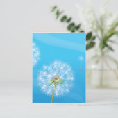 Paardenbloem Briefkaart (Staand voorkant)