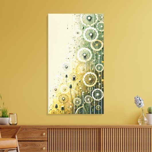 Paardenbloem  canvas afdruk (Insitu (Woonkamer))