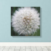 Paardenbloem Canvasprint met Zaadjes Canvas Afdruk (Insitu (Houten vloer))