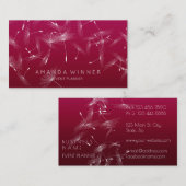 Paardenbloem Confetti Rubin Pastel Ombre Event Pla Visitekaartje (Voorkant / Achterkant)