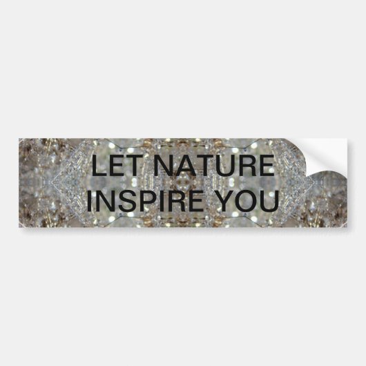 Paardenbloem Crystal ontwerp Bumpersticker (Voorkant)