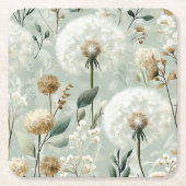 Paardenbloem Design Serie #18 Kartonnen Onderzetters (Voorkant)
