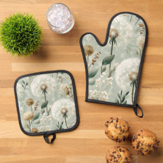 Paardenbloem Design Serie #18 Ovenwant & Pannenlap Set