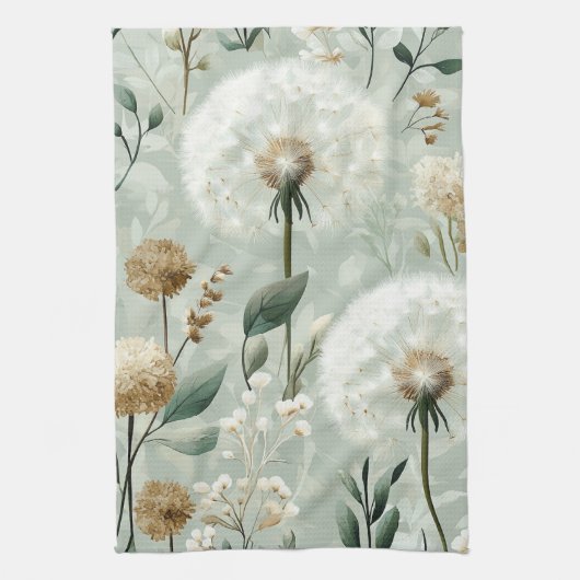 Paardenbloem Design Serie #18 Theedoek (Verticaal)