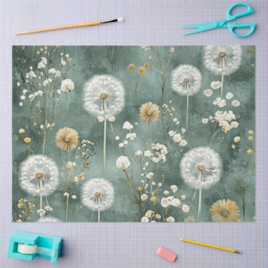 Paardenbloem Design Serie #1 Tissuepapier (Craft)