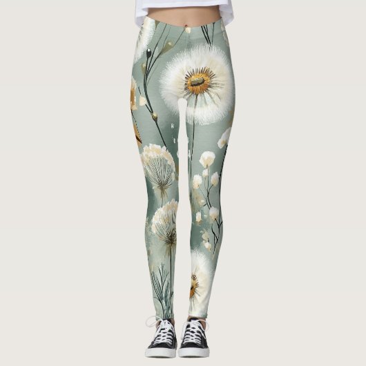 Paardenbloem Design Serie #3 Leggings (Voorkant)