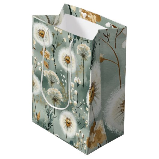 Paardenbloem Design Serie #3 Medium Cadeauzakje (Voorkant Gekanteld)