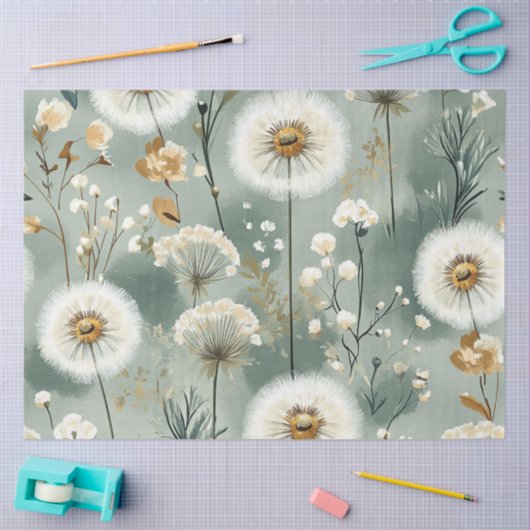 Paardenbloem Design Serie #3 Tissuepapier (Craft)