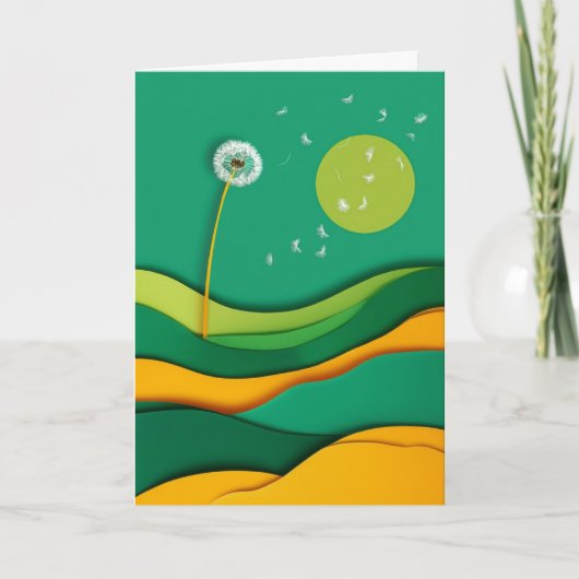 Paardenbloem Droomlandschap Kaart (Voorkant)