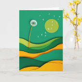 Paardenbloem Droomlandschap Kaart (Gele Bloem)