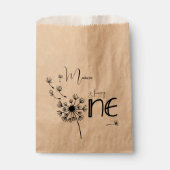 Paardenbloem eerste verjaardag bedankzakje (Voorkant)