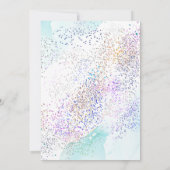 Paardenbloem en Glitter Bruiloft Save The Date Kaart (Achterkant)