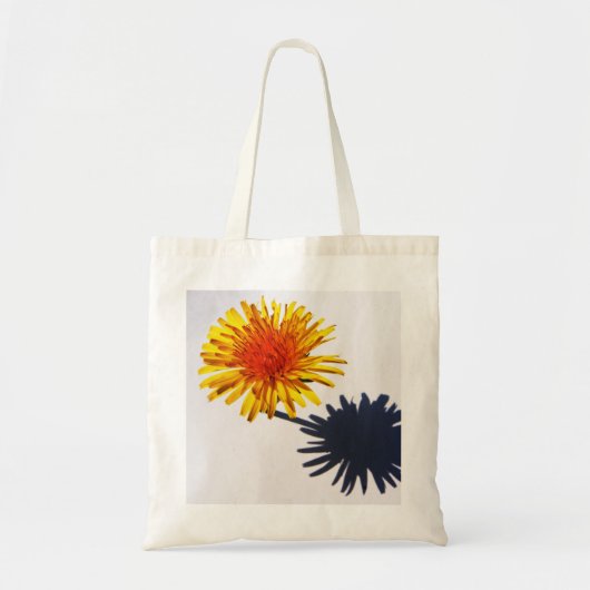 Paardenbloem en schaduw bit tote bag (Voorkant)