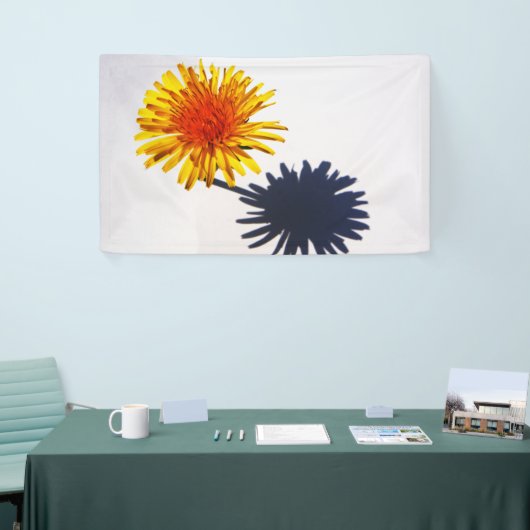 Paardenbloem en Schaduw bnrcnm Spandoek (Beurs)