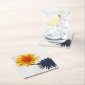 Paardenbloem en Schaduw coastercnm Kartonnen Onderzetters (Insitu)