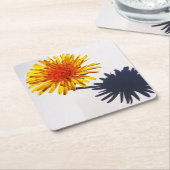 Paardenbloem en Schaduw coastercnm Kartonnen Onderzetters (Schuin)